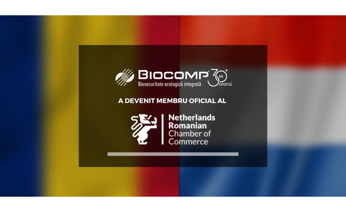 Compania BIOCOMP este din luna ianuarie 2023 membru al  Camerei de Comerț Româno-Olandeză (NRCC)