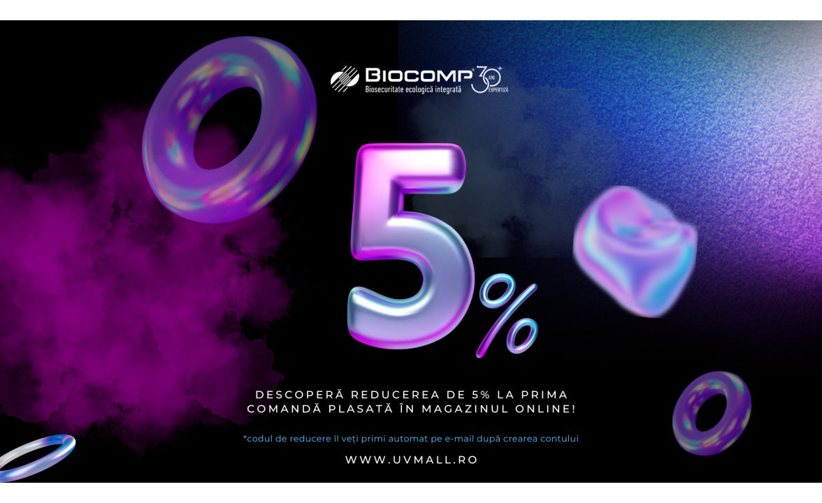 Reducere de 5% la crearea unui nou cont
