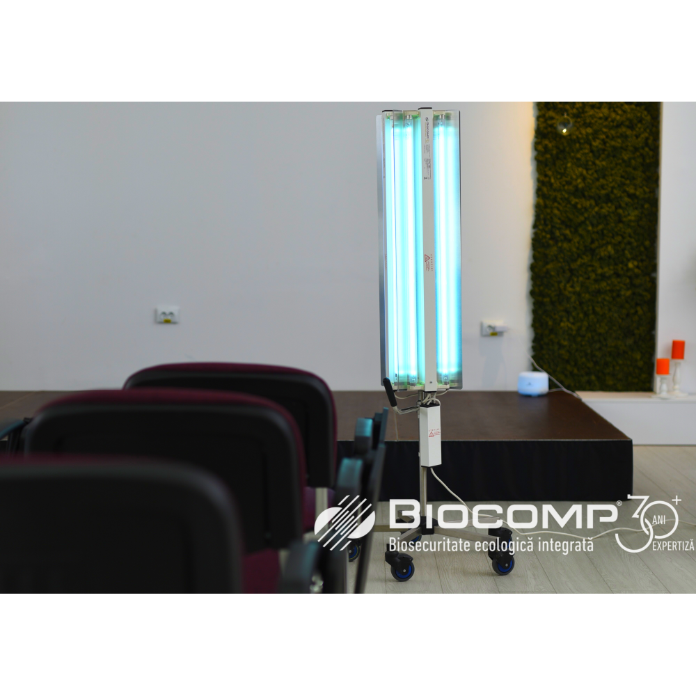 Dispozitiv de dezinfectie cu lumina ultravioleta UV-C MAXI 360 440W, cu montare pe stativ mobil
