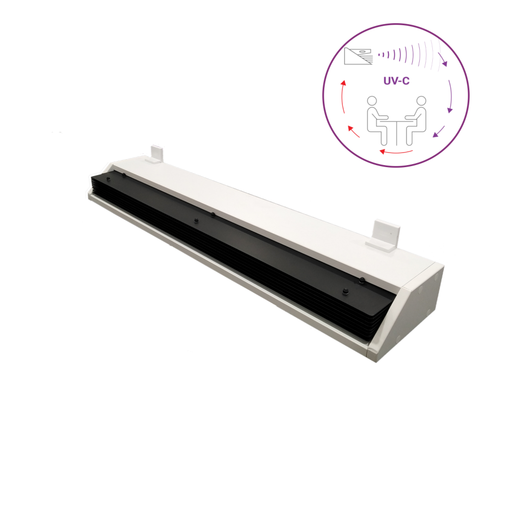Dispozitiv de dezinfectie cu lumina ultravioleta UV-C (lampa UV-C) LBAG-D DELUXE 55W, cu grile