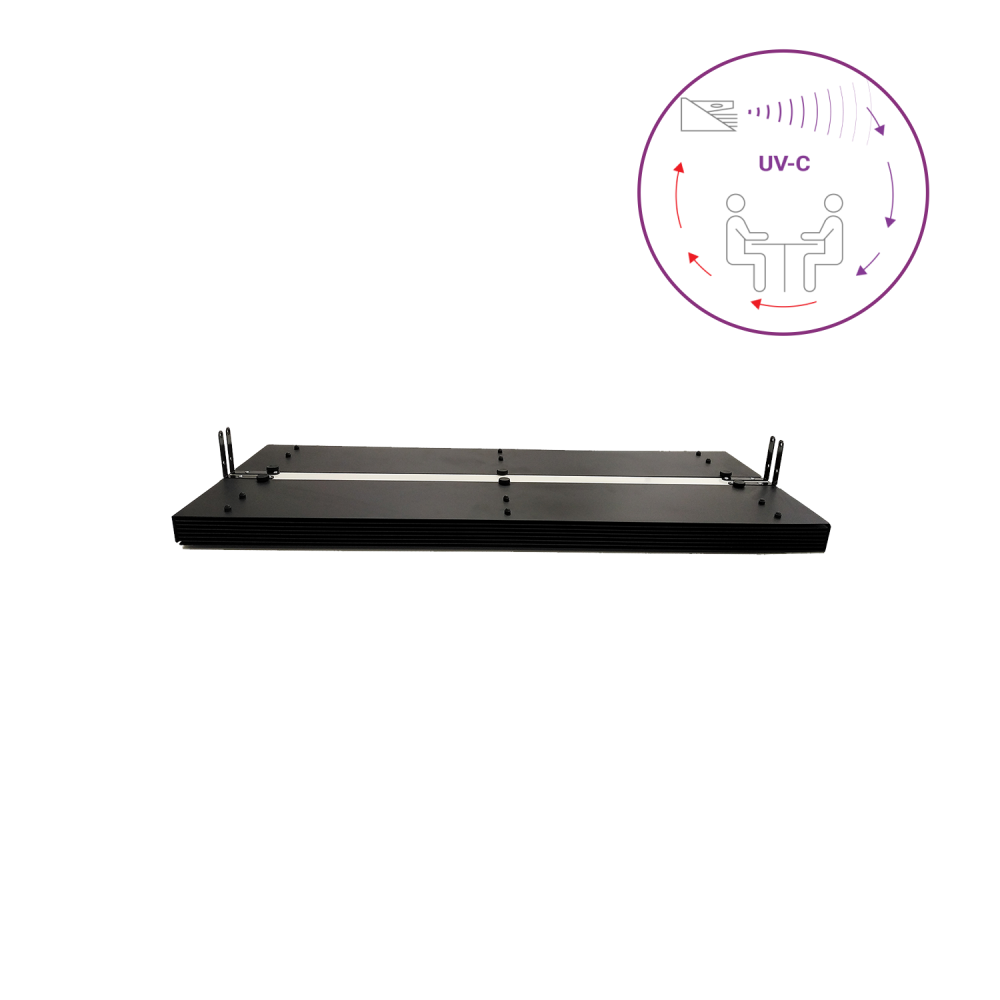 Dispozitiv de dezinfectie cu lumina ultravioleta UV-C (lampa UV-C) LBAG-E TWIN 2x30W PRO, cu grile