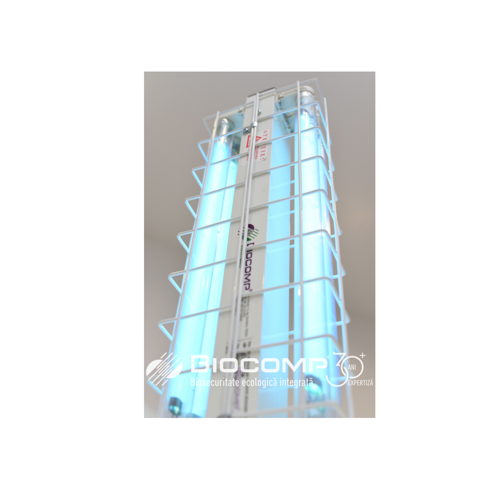 Dispozitiv de dezinfectie cu lumina ultravioleta UV-C MINI 360 4x15W, cu montare pe cadru mobil