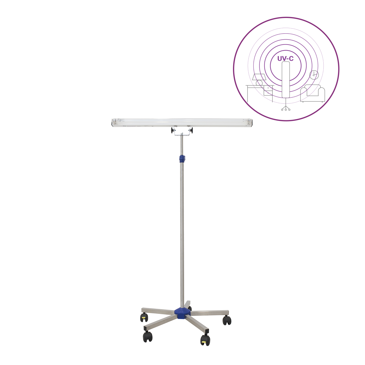 Dispozitiv de dezinfectie cu lumina ultravioleta UVC (lampa UVC) LBA