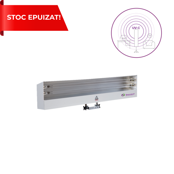 Dispozitiv de dezinfectie cu lumina ultravioleta UV-C (lampa UV-C) LBA 2x55W, cu montare pe perete