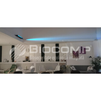 Dispozitiv de dezinfectie cu lumina ultravioleta UV-C (lampa UV-C) LBAG-E 15W, cu grile