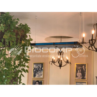 Dispozitiv de dezinfectie cu lumina ultravioleta UV-C (lampa UV-C) LBAG-E TWIN 2x55W, cu grile