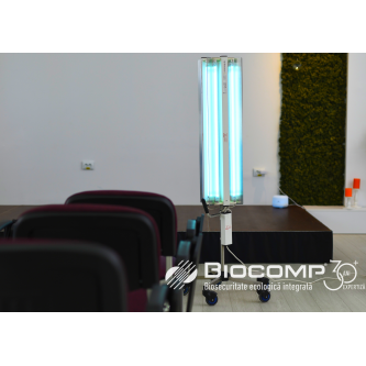 Dispozitiv de dezinfectie cu lumina ultravioleta UV-C MAXI 360 440W PRO, cu montare pe stativ mobil