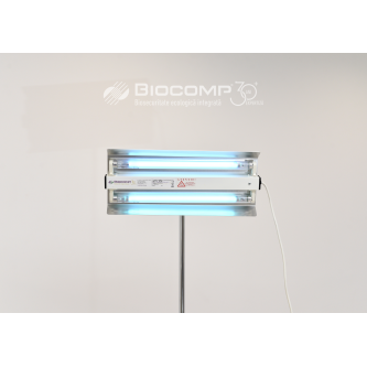 Dispozitiv de dezinfectie cu lumina ultravioleta UV-C (lampa UV-C) LBA-ER 2x15W, cu montare pe perete
