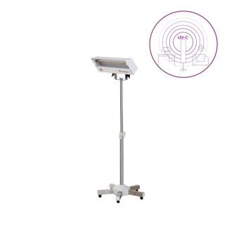Dispozitiv de dezinfectie cu lumina ultravioleta UV-C (lampa UV-C) LBA 15W, cu montare pe ministativ