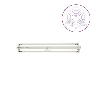 Dispozitiv de dezinfectie cu lumina ultravioleta UV-C (lampa UV-C) LBA-E 2x30W, cu montare pe perete