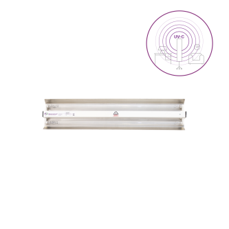 Dispozitiv de dezinfectie cu lumina ultravioleta UV-C (lampa UV-C) LBA-ER 2x15W, cu montare pe perete