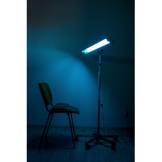 Dispozitiv de dezinfectie cu lumina ultravioleta UV-C (lampa UV-C) LBA 2x15W, cu montare pe stativ mobil