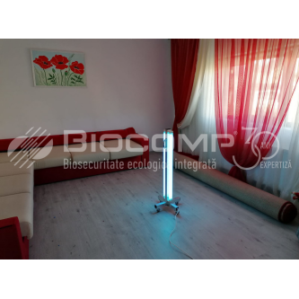 Dispozitiv de dezinfectie cu lumina ultravioleta UV-C MINI 360 4x15W, cu montare pe cadru mobil
