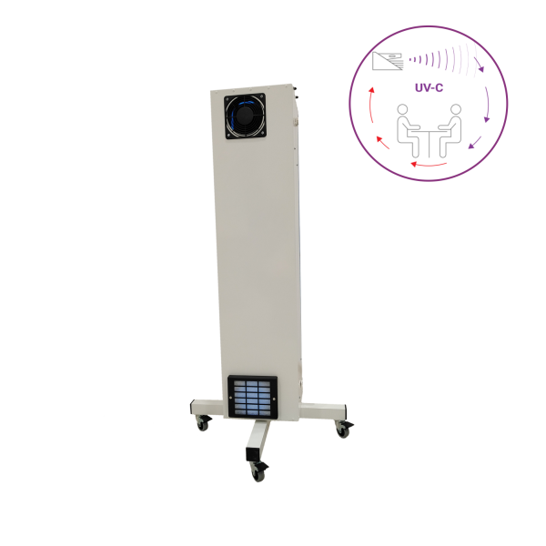 Dispozitiv de dezinfectie cu lumina ultravioleta UV-C AIR GUARD 50W, cu montare pe cadru mobil